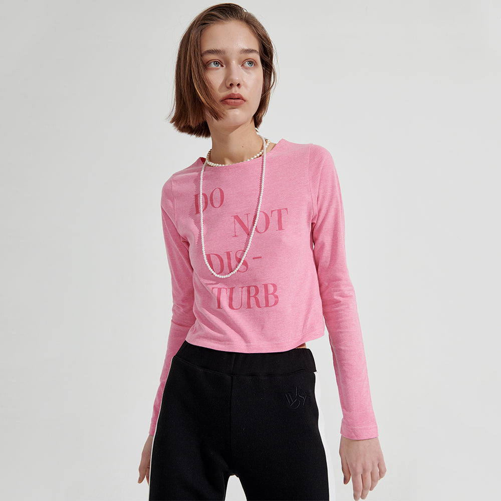 DNDB Long sleeve T-shirt [Melange Pink]