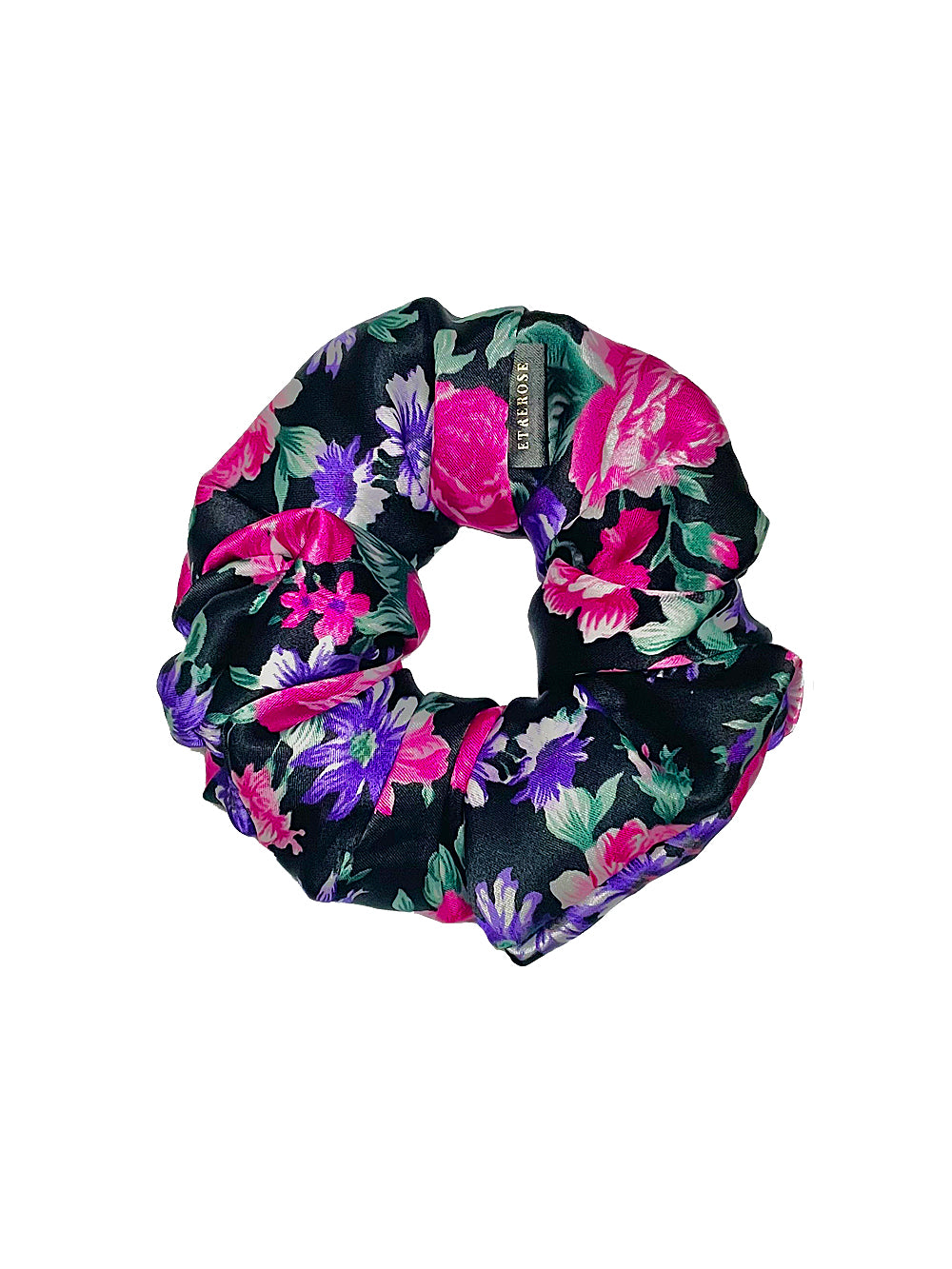 Roselyn Printing Satin Hair Scrunchie (3color)