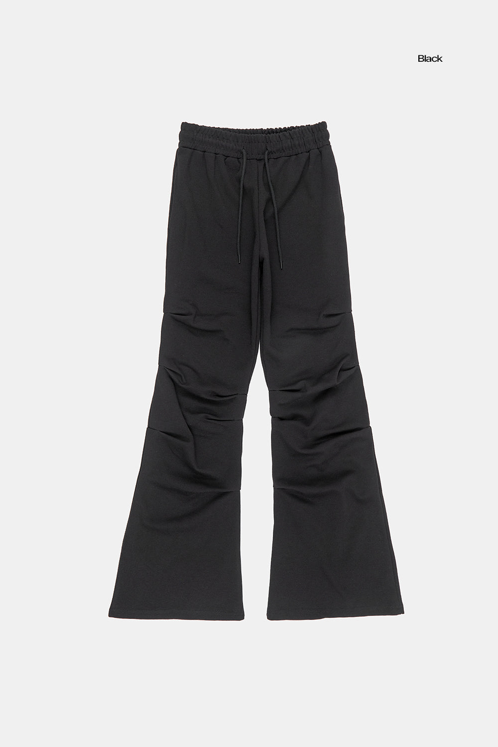 Side dart wrinkle slim bootcut pants