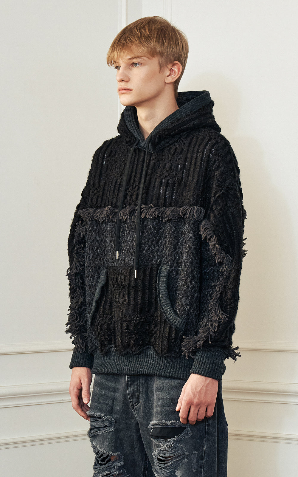 SCULPTOR Holy knit zip-up ホーリーニットジップアップ