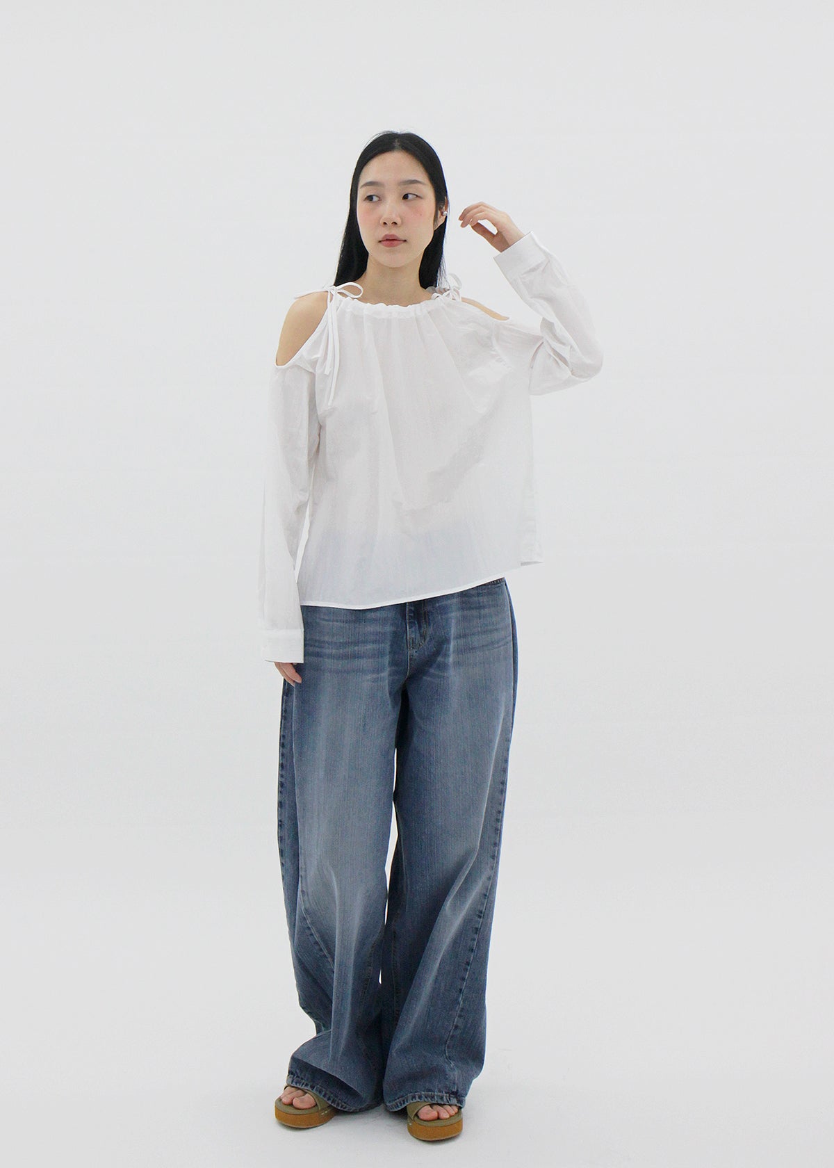 String open blouse (2color)