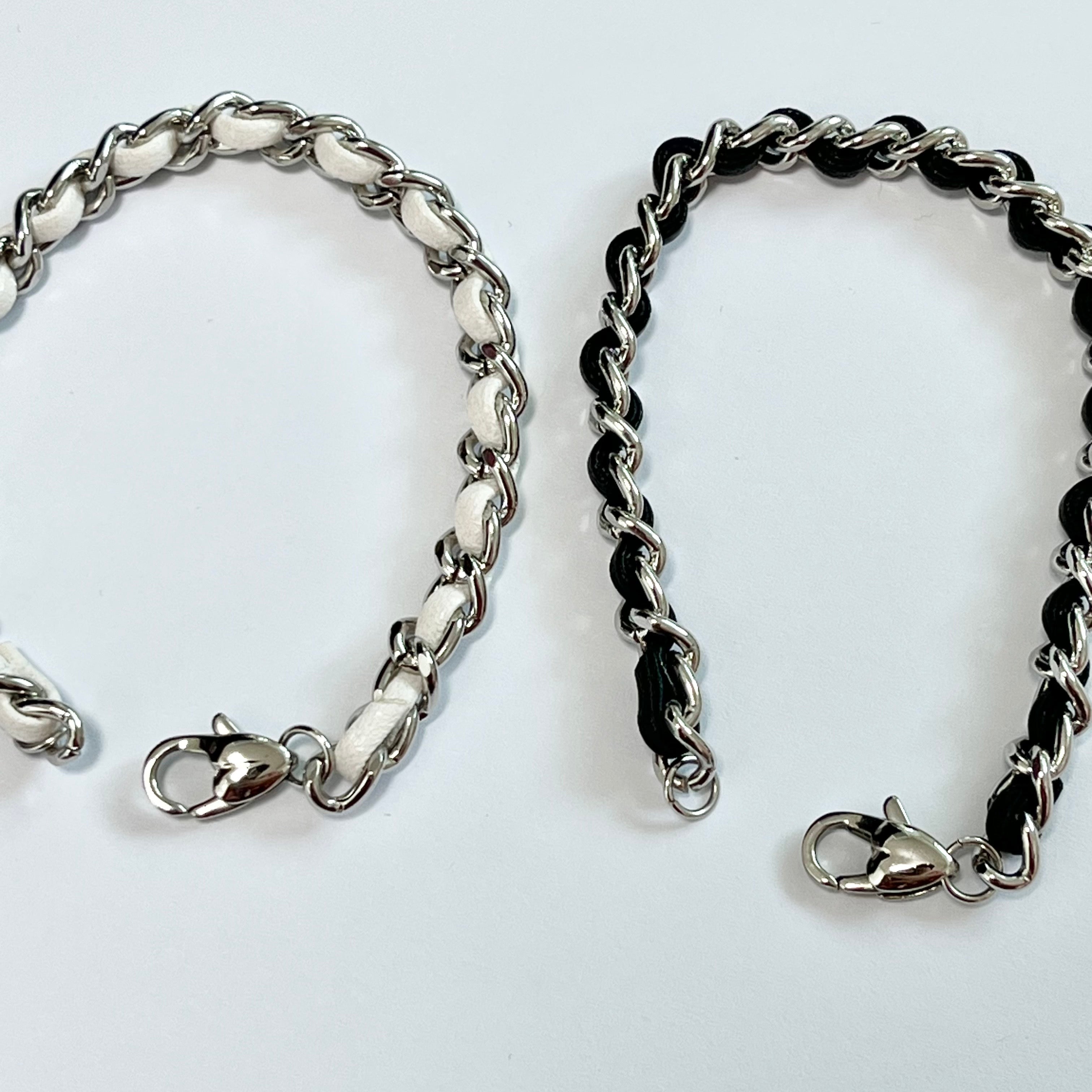 レザーチェーンブレスレット / leather chain Bracelet