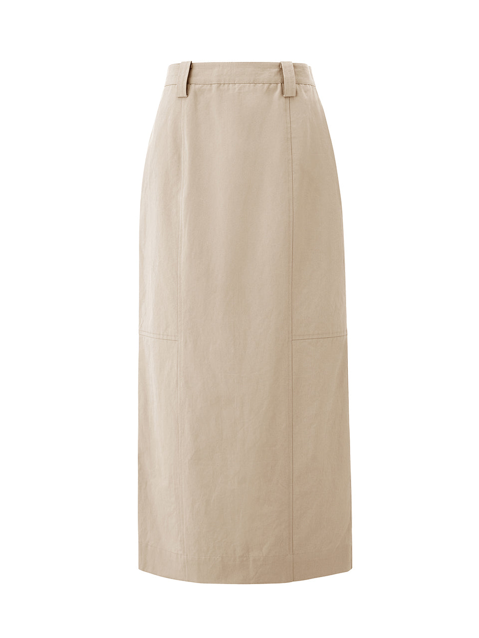 Stich H-line long skirt - Beige