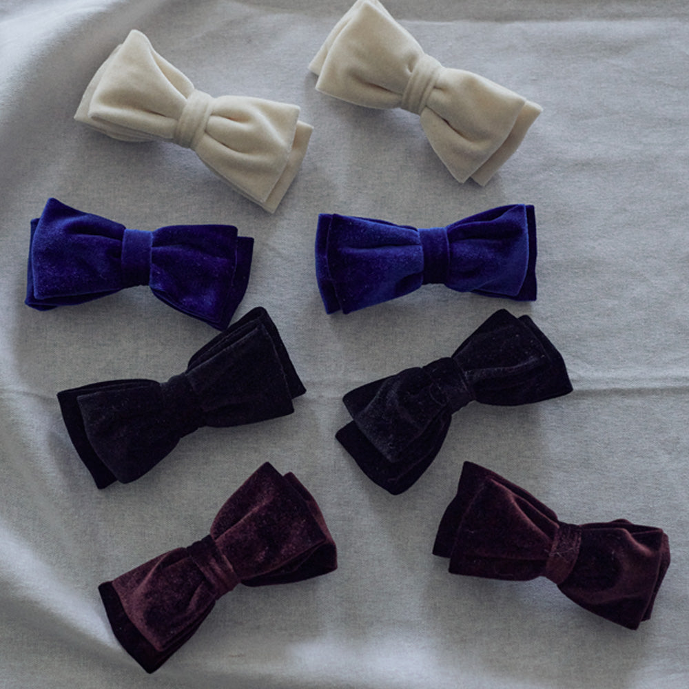 Mini Velvet Ribbon Hair Pin