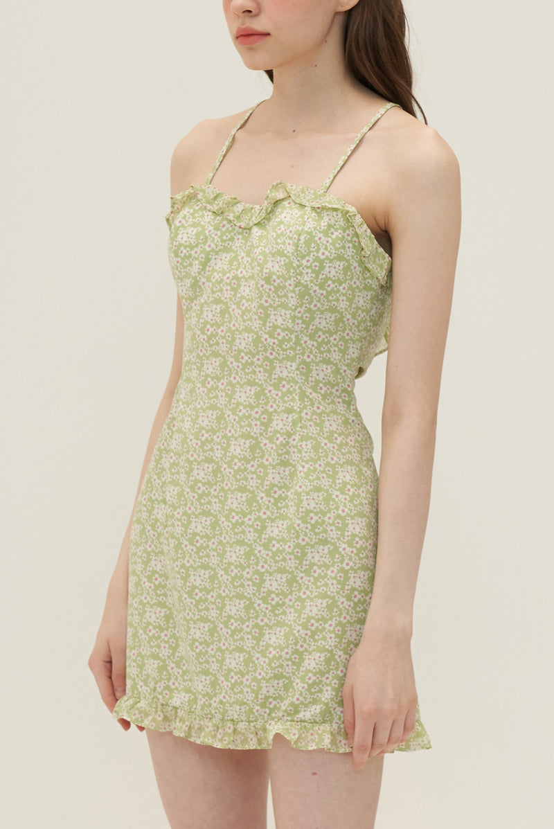 Flower one-piece_Light green