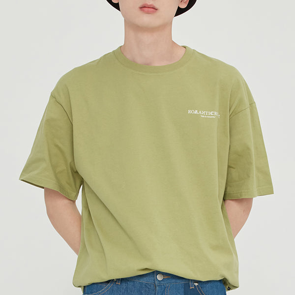 SLOGAN LIST LOGO TEE_LIGHT KHAKI