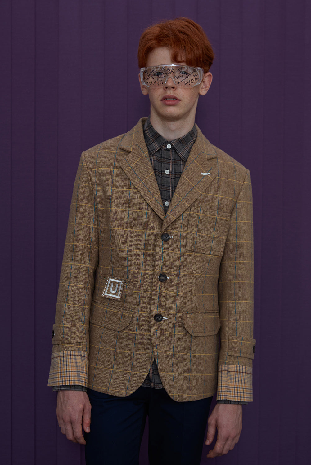 WOOL CHECK JACKET