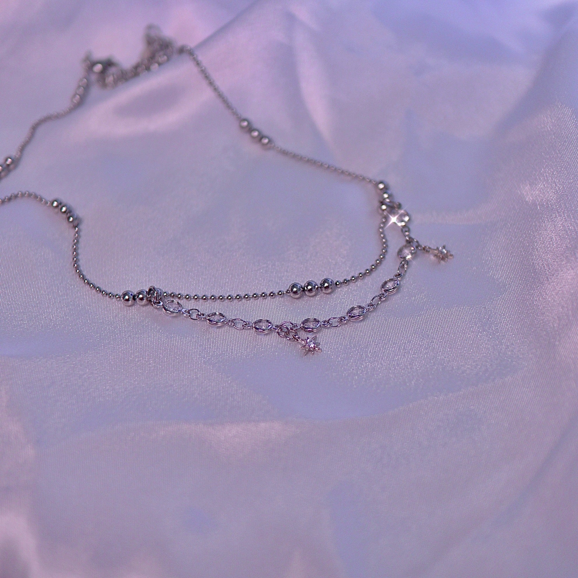 Starlight Cubic Ball Chain Choker