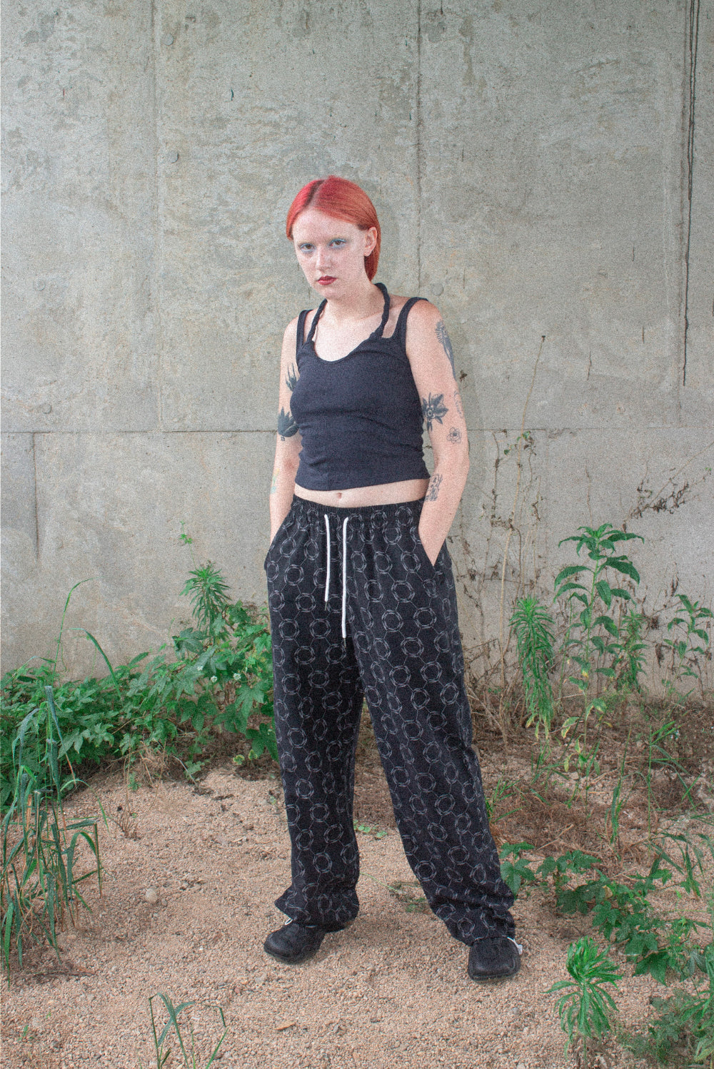 cycle pattern banding pants