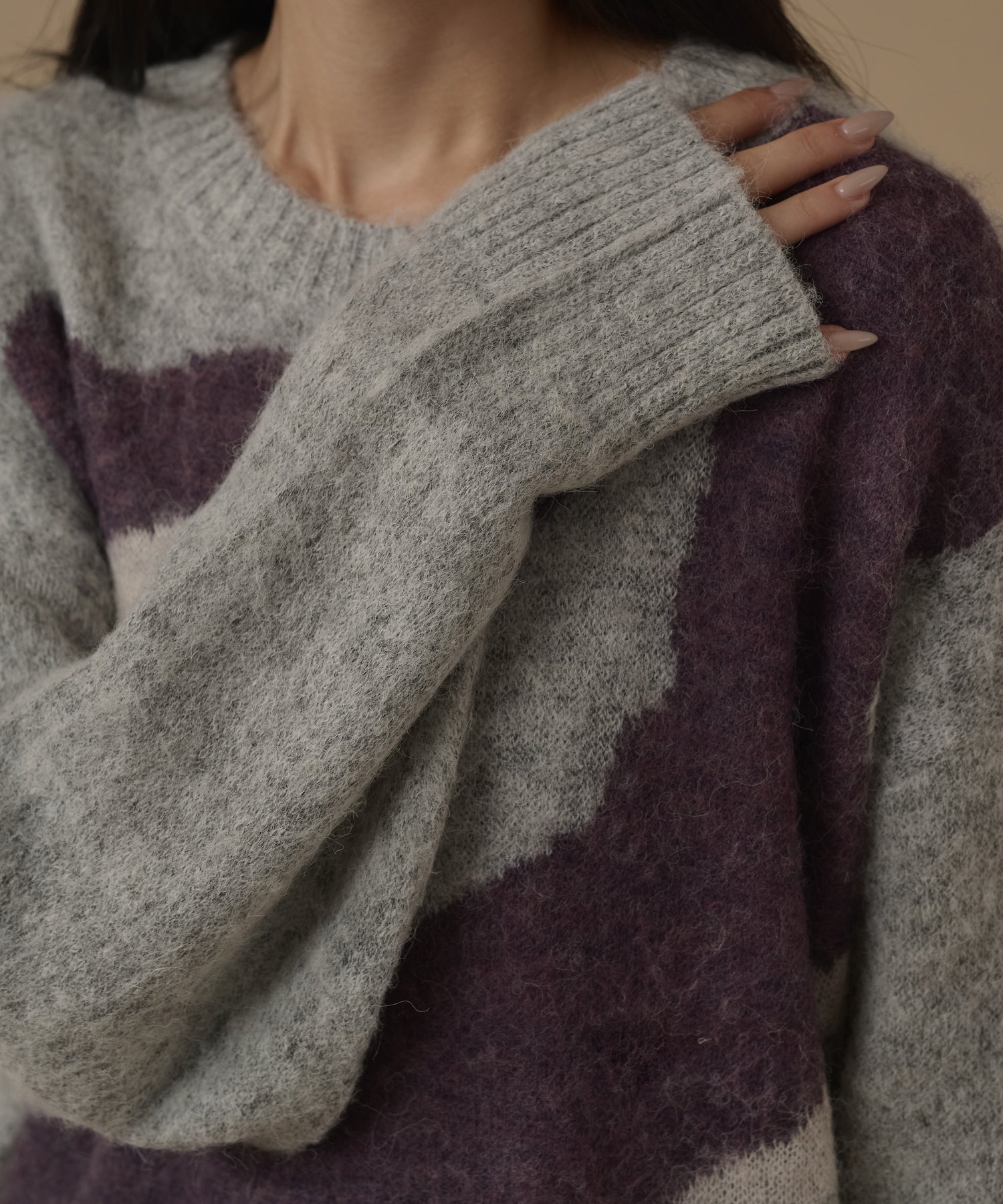 MOHAIR MARBLE KNIT