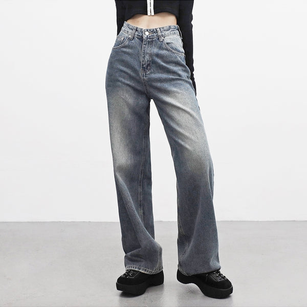 kipled wide denim pants