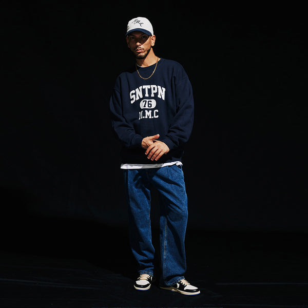 SP SNTPN LOGO CREWNECK-ASH MELANGE