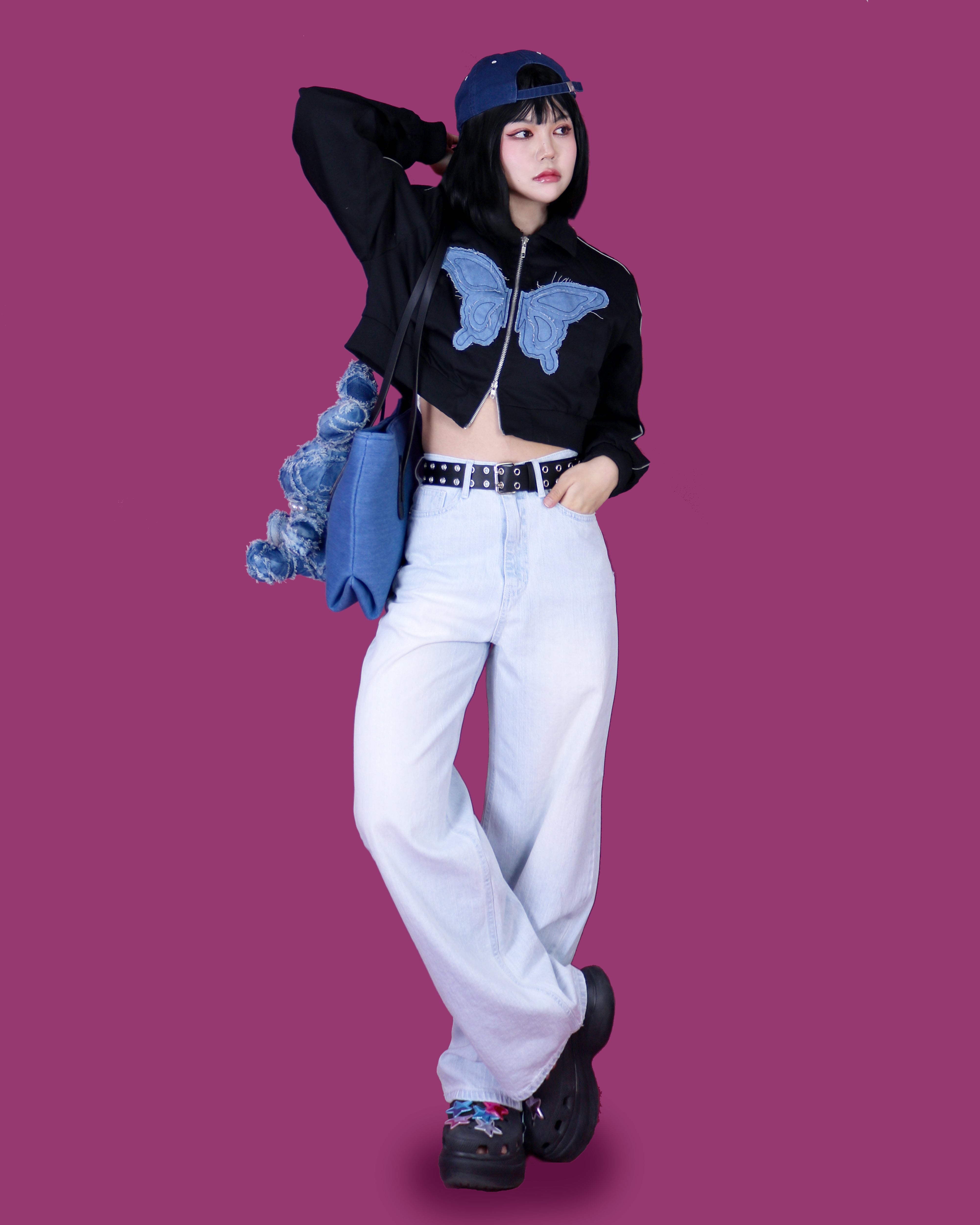 ice denim wide pants