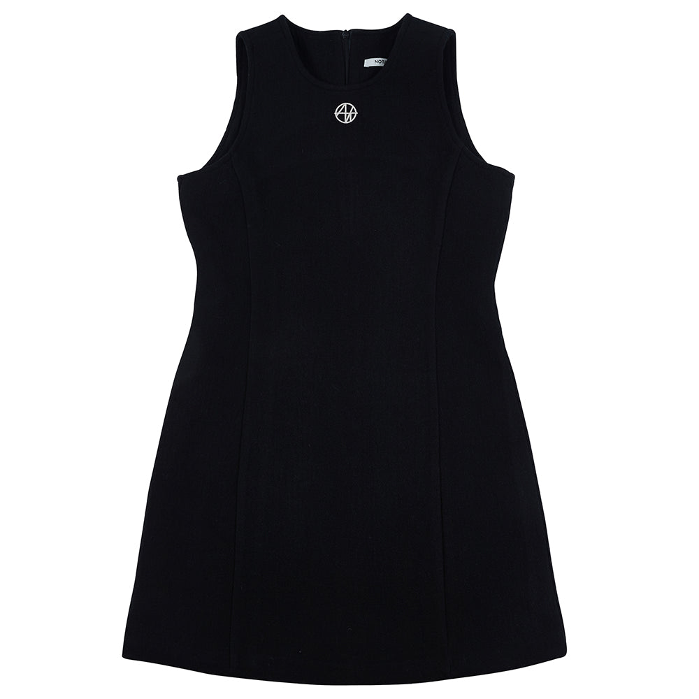 MINIMAL SIMBOL DRESS -BLACK