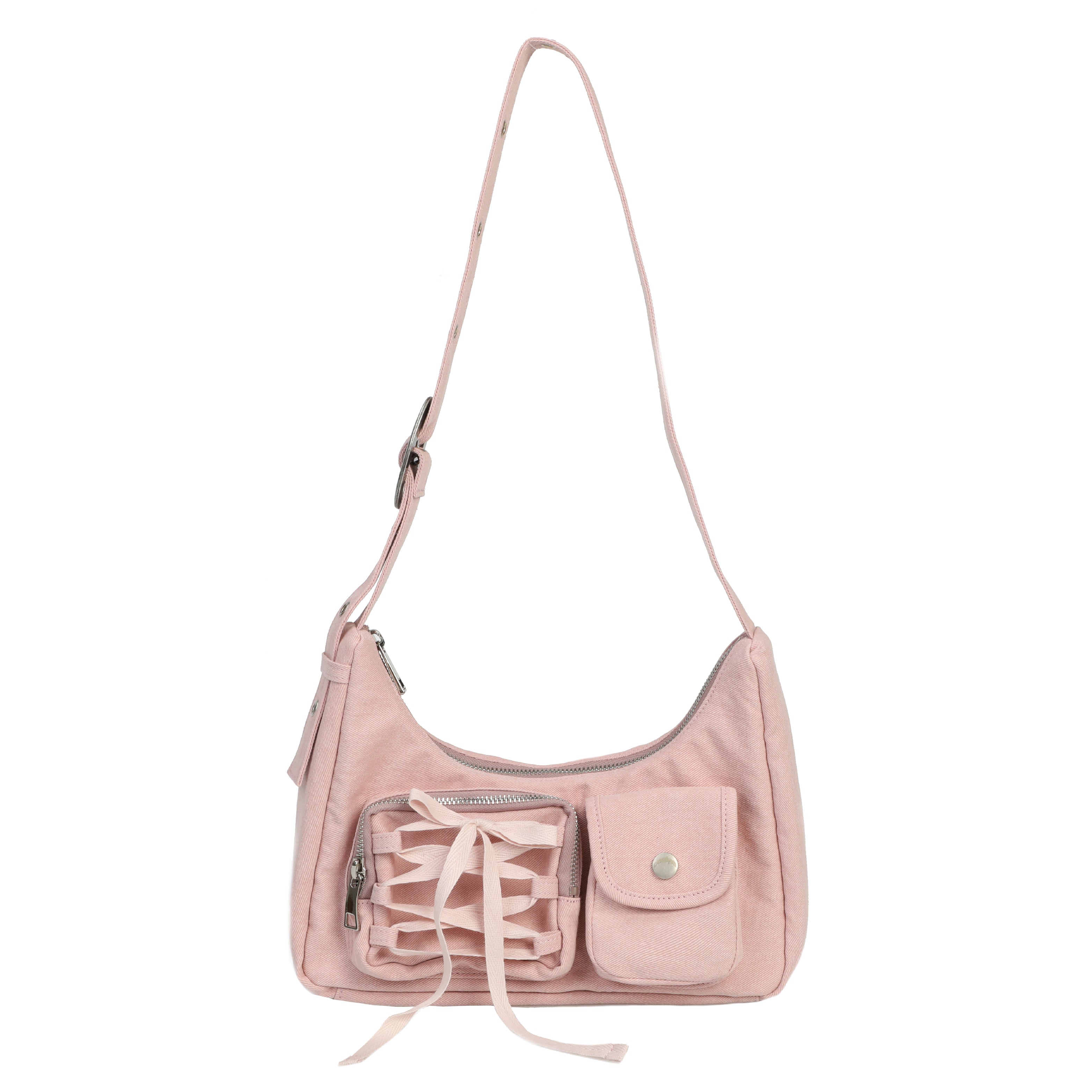 Ribbon hobo bag_pink