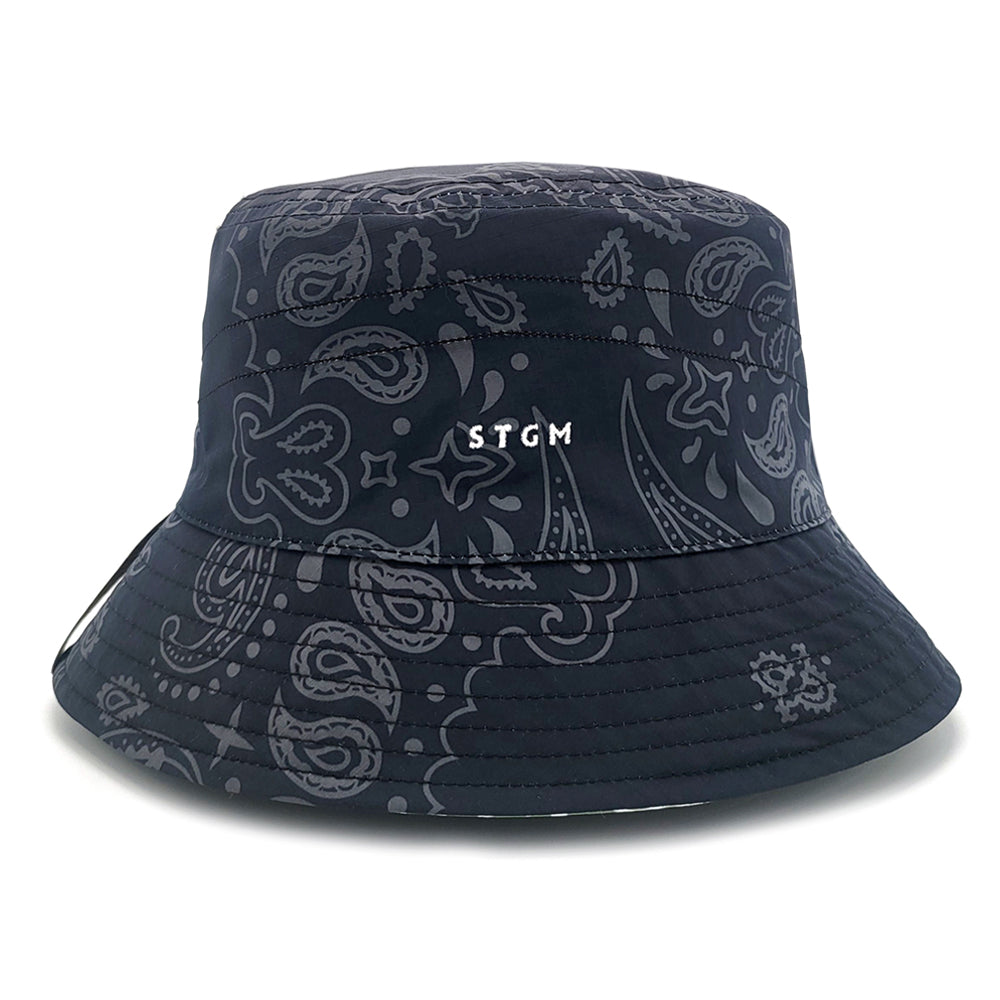 23 PAISLEY REVERSIBLE BUCKET HAT BLACK