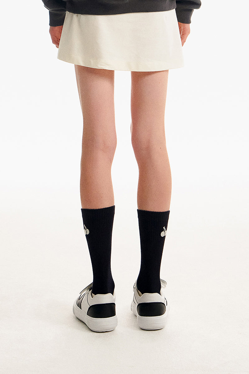 MONO CHERRY COLOR COMBINATION SOCKS [ DARK NAVY]