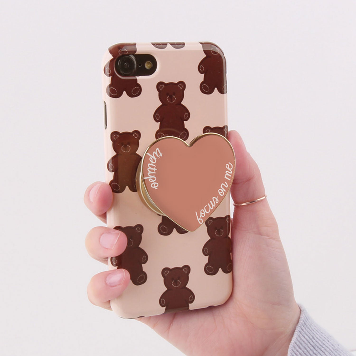 Tedy bear glossy phone case