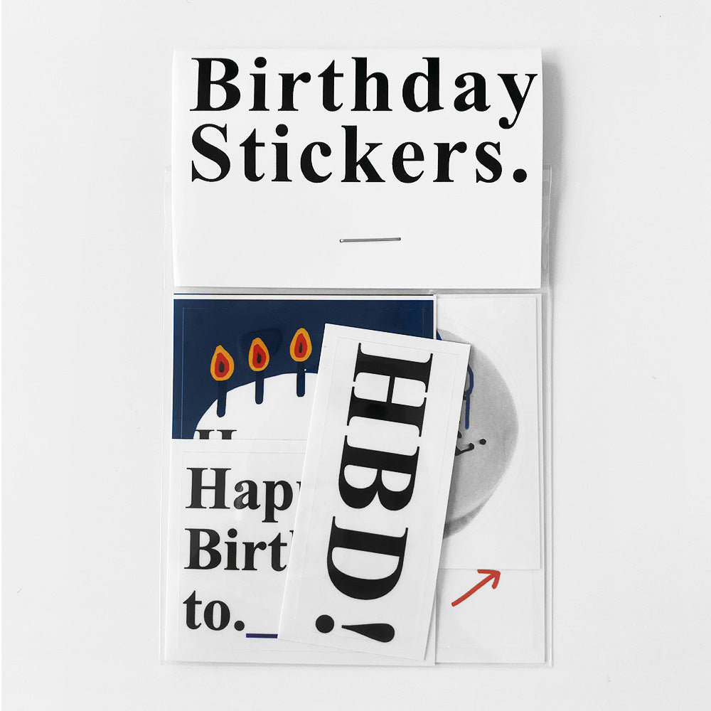 Birthday Stickers (5ea)