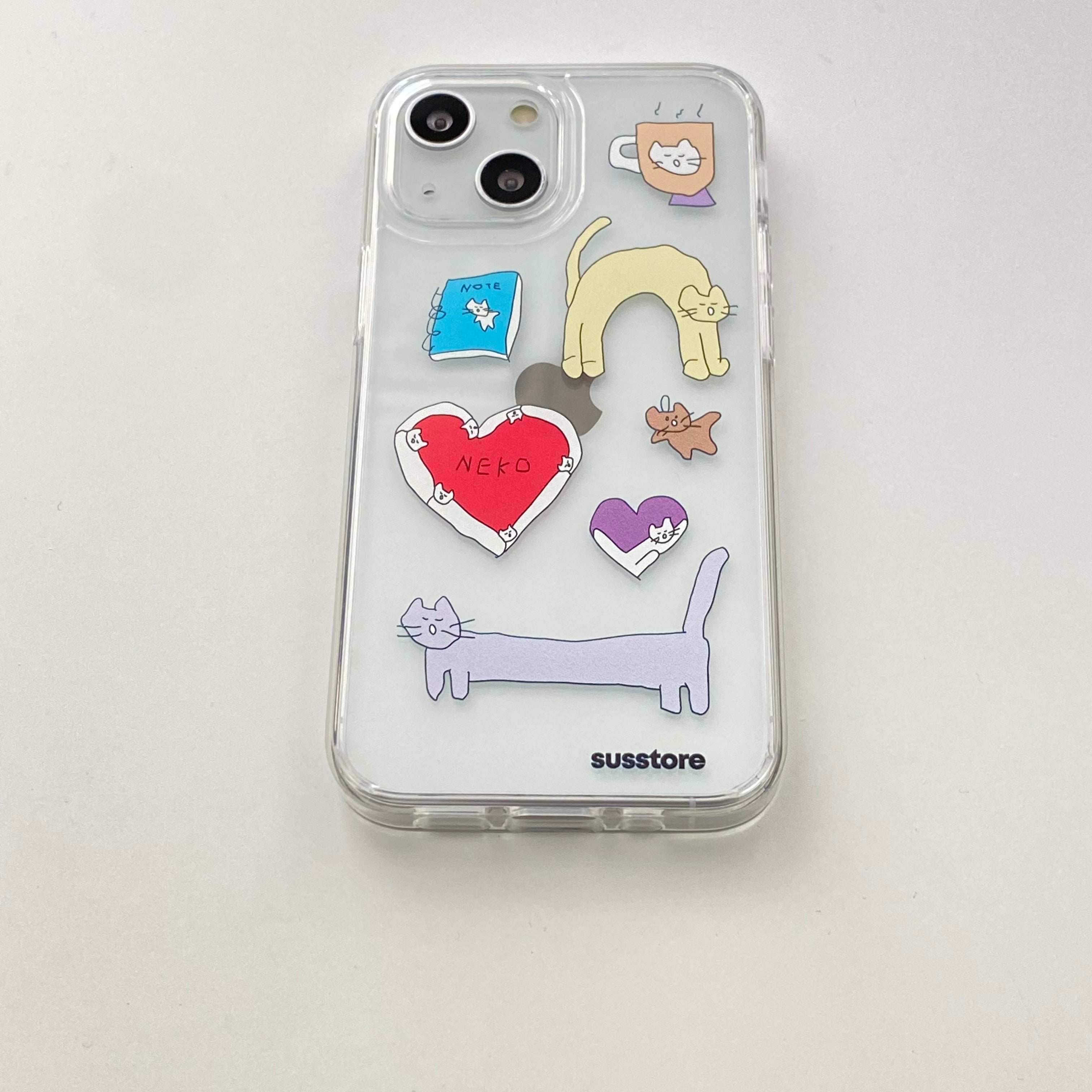 Color Rubbish Cats phone case