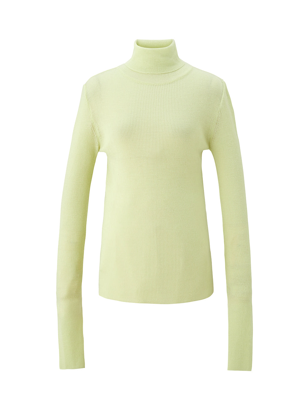 Merino wool 16gaze pullover knitwear - Lime