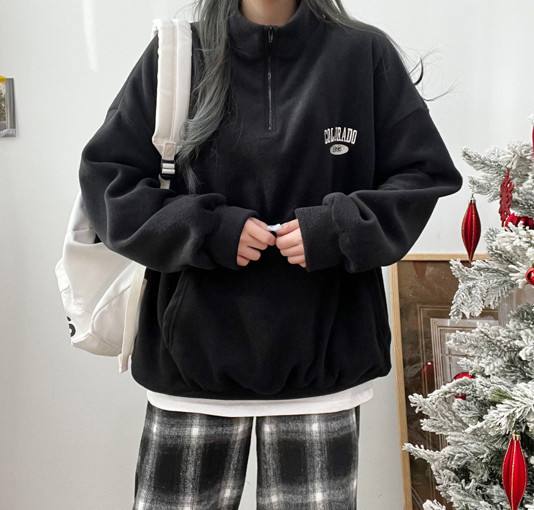 Colo Oversized Fit Fleece Sweatshirt