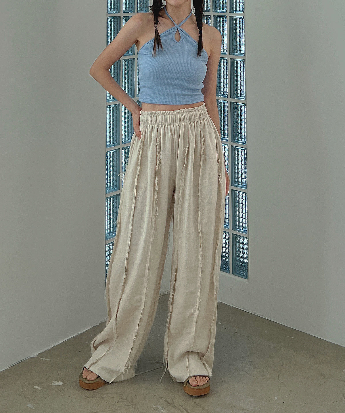 Grunge Decky Wide Pants (3color)