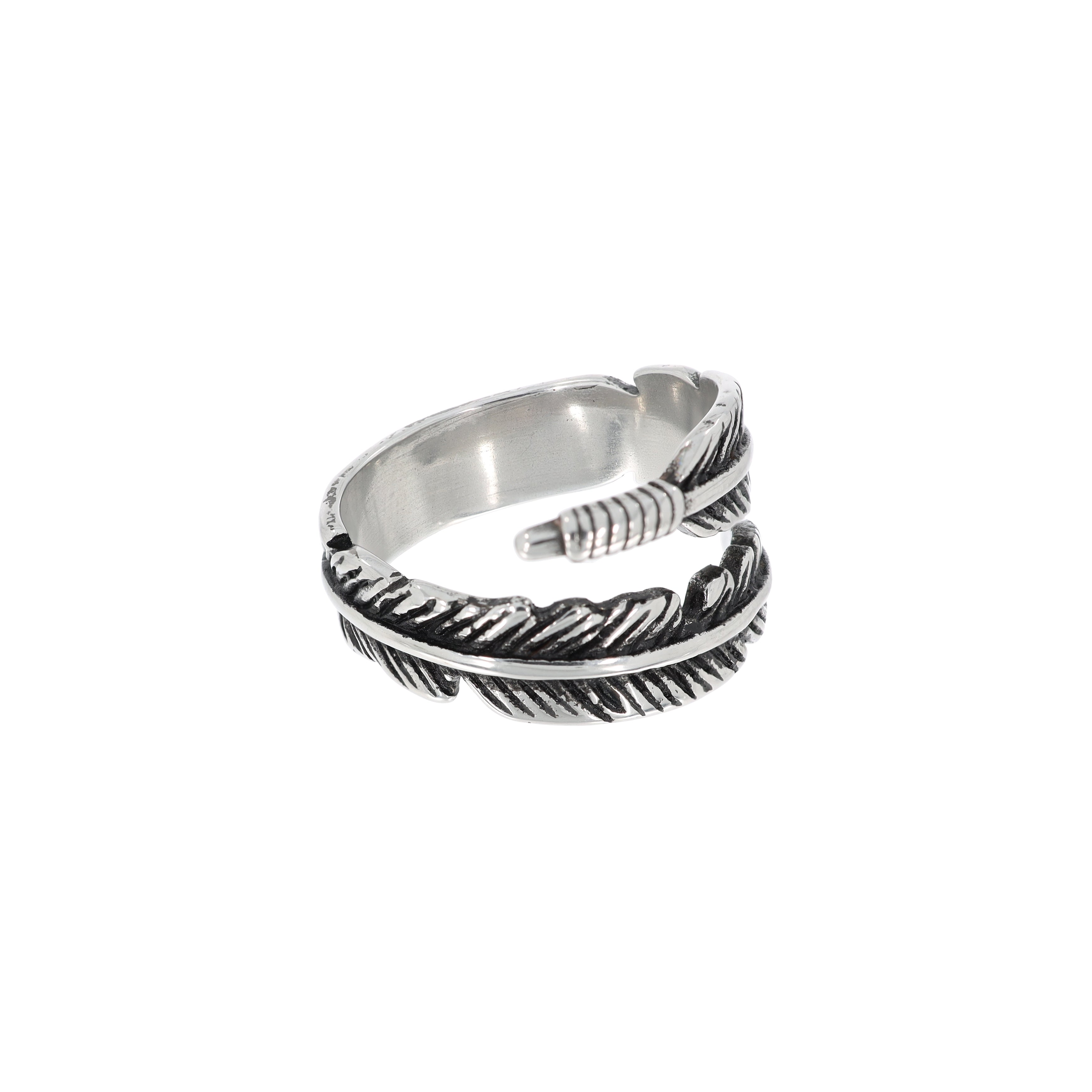 Coil Feather Ring