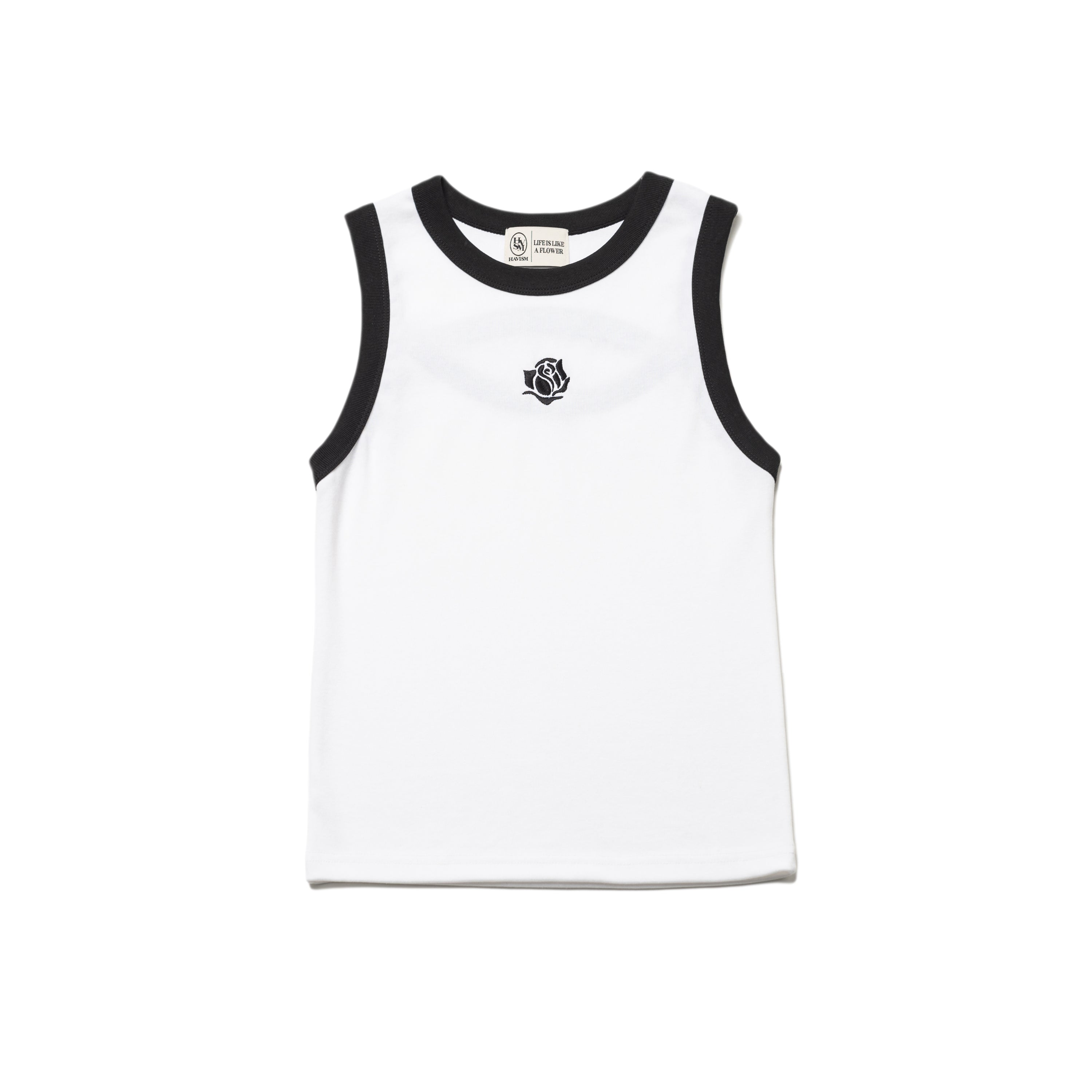 ROSE RINGER SLEEVELESS(WHITE)