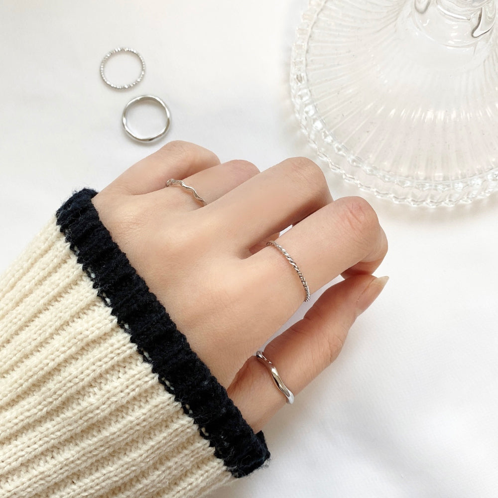 Wave Daily Ring 5 set