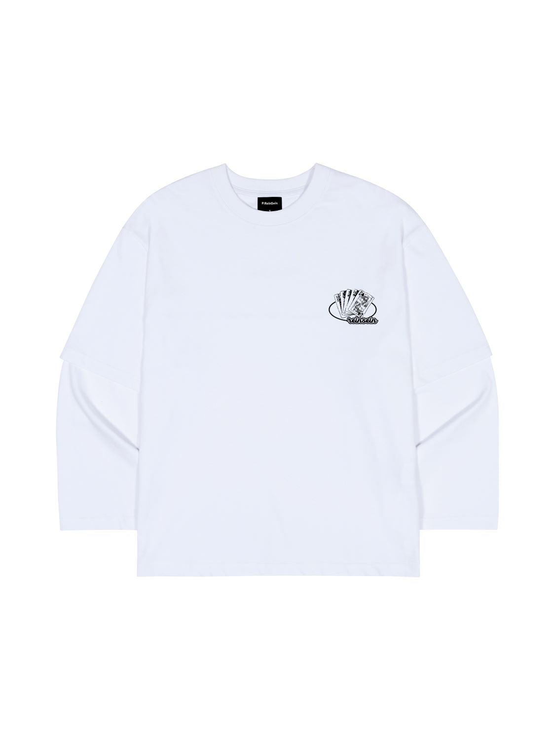 White spade layered t-shirts