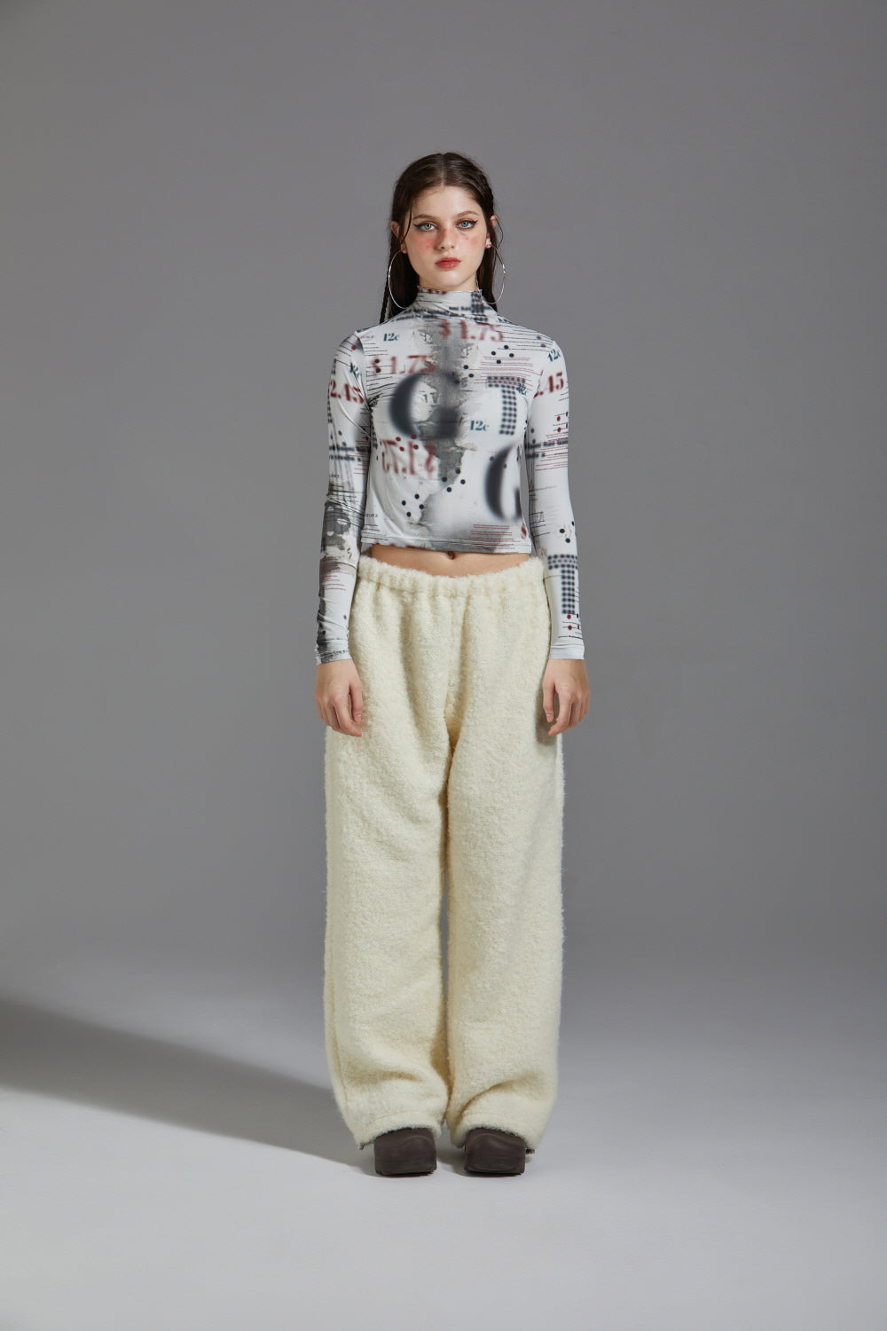 TERRY WOOL PANTS