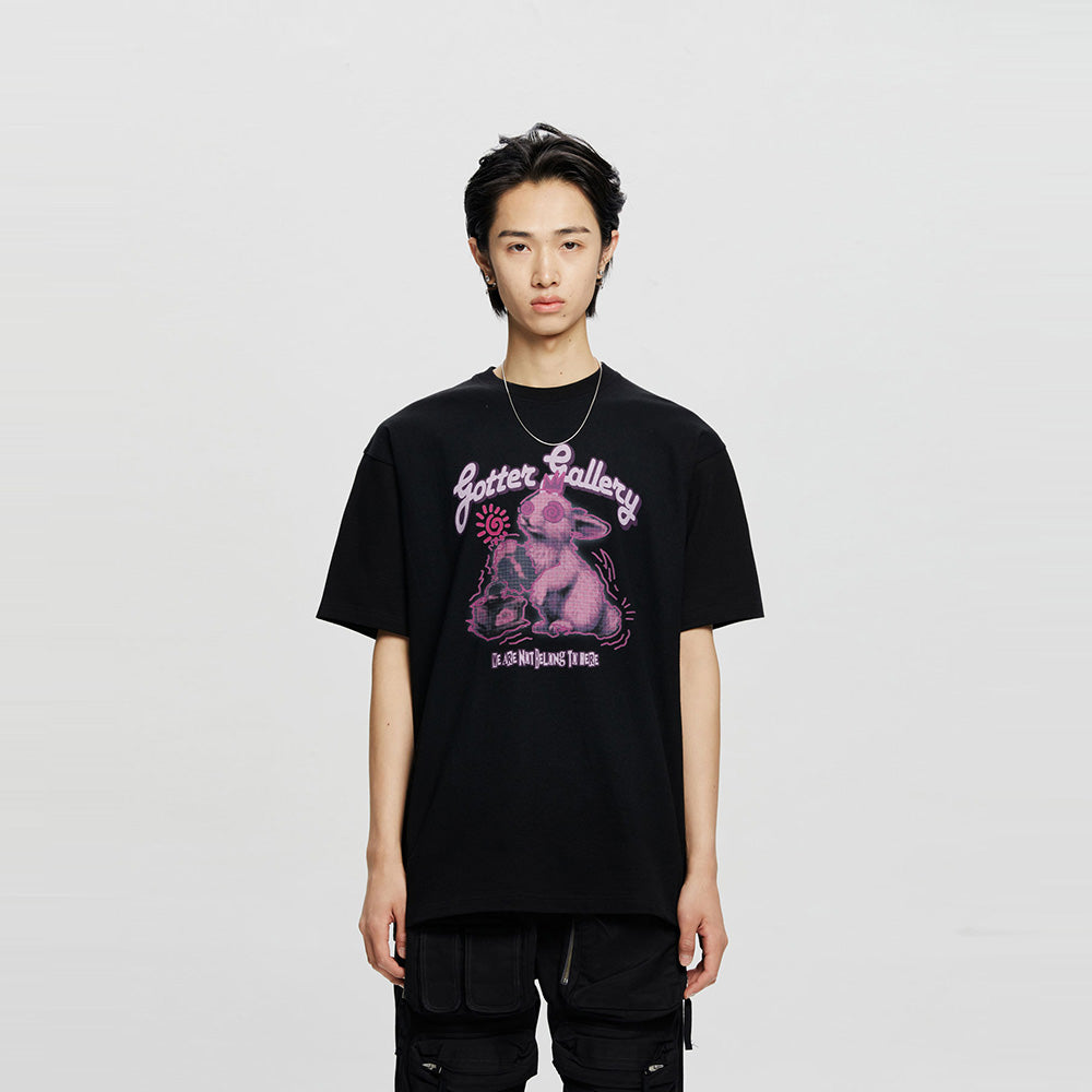 DERANGED RABBIT T-SHIRT_BK