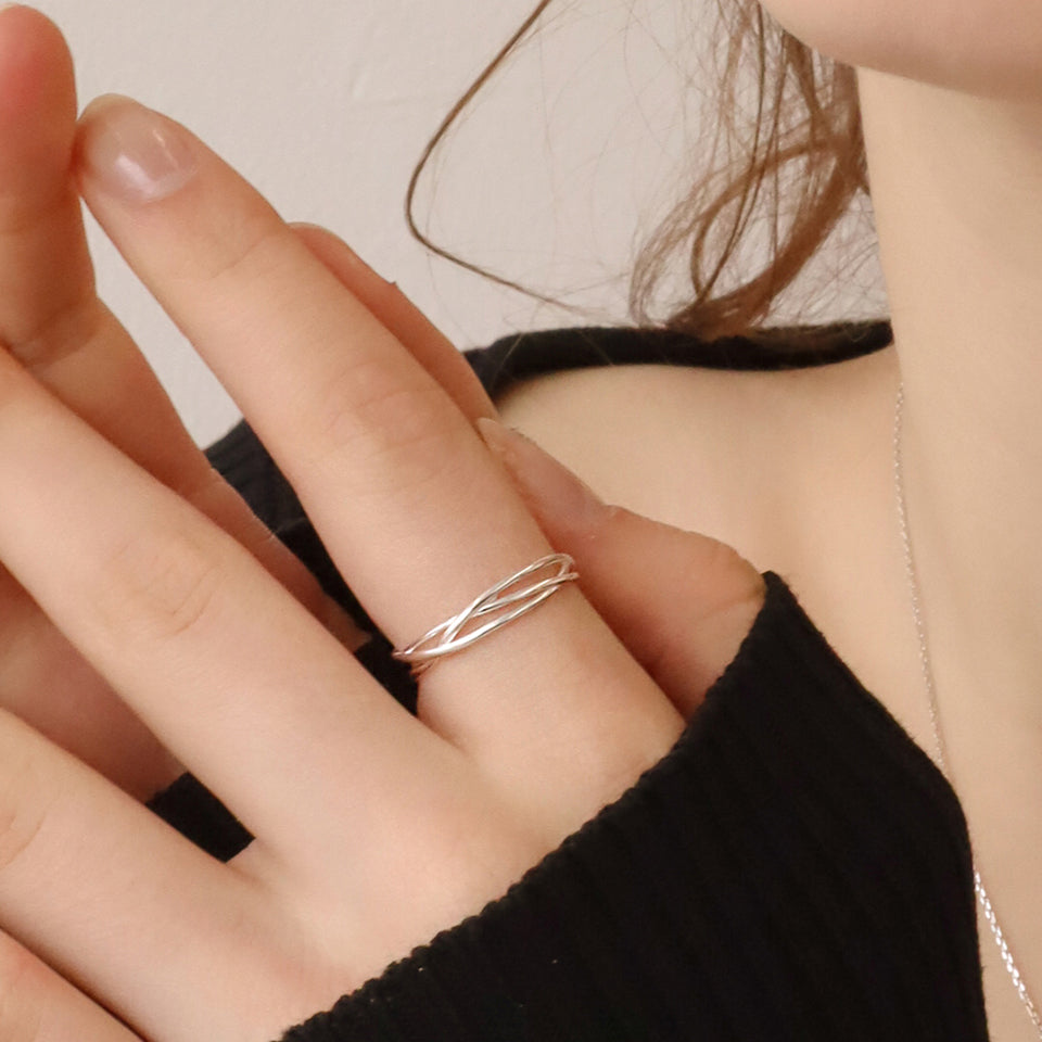 slim layered ring