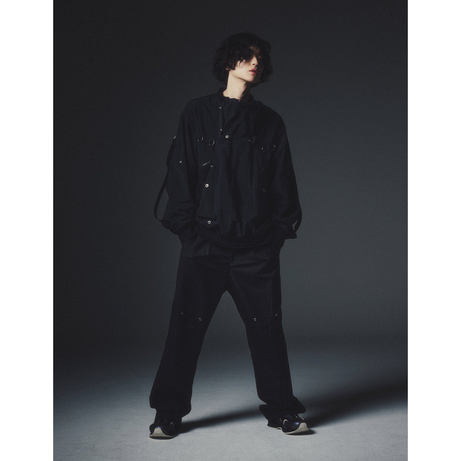 MULTI FUNTIONAL  ZIP PULLOVER JACKET_BK