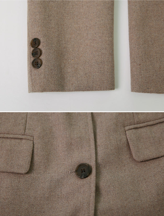 [SHOPPERMADE] Classic Wool Tailored Jacket (3color)