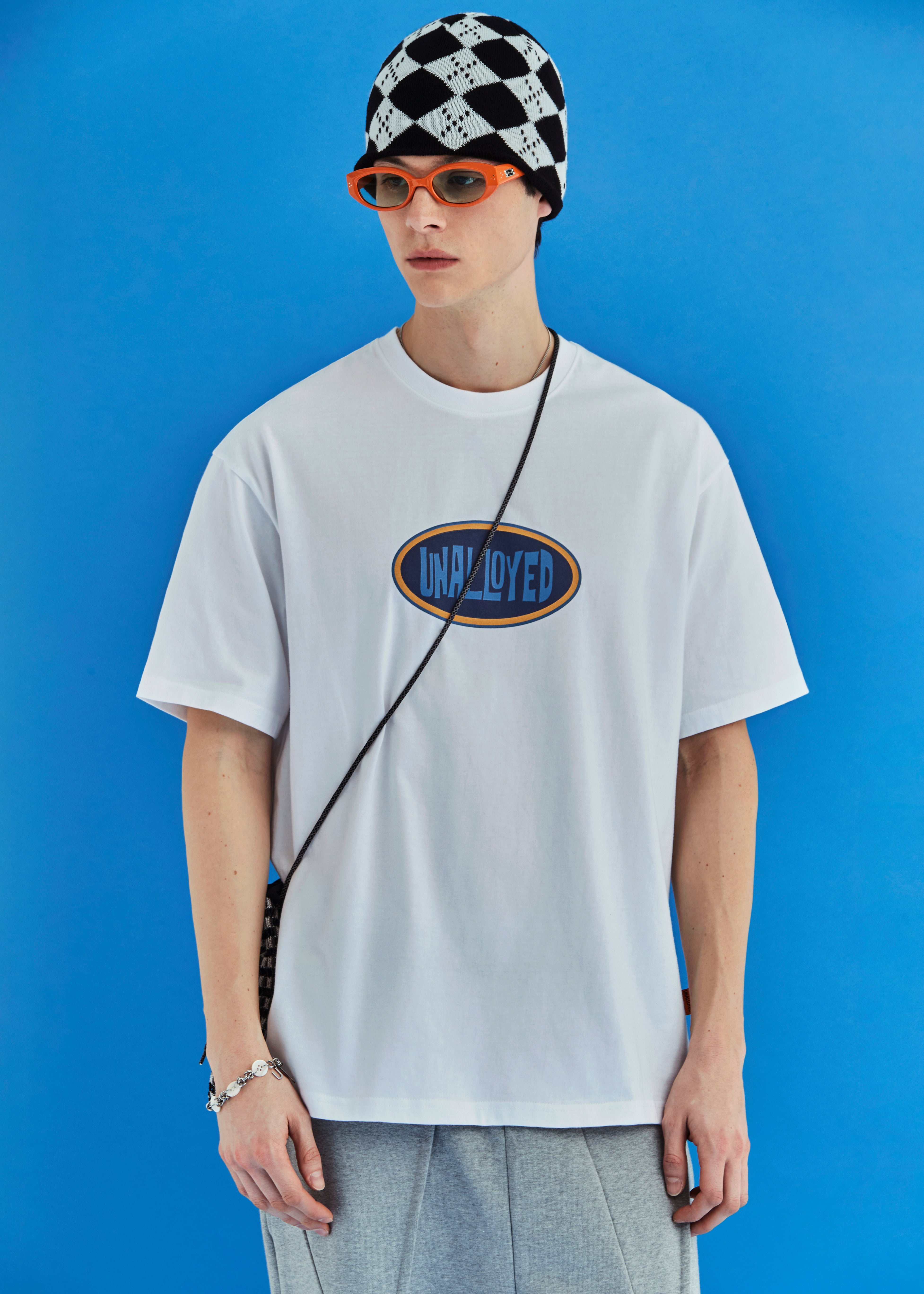 OVAL LOGO T SHIRT / WHITE