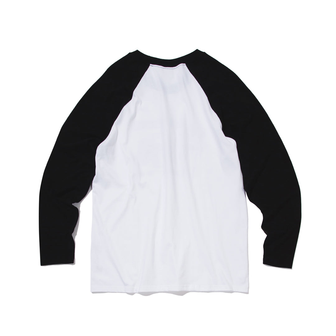 DANGEROUS Raglan long-sleeved T-Shirt (WHITE) MENS