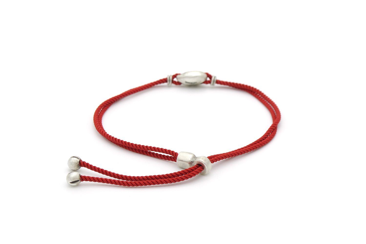 Shell string bracelet (red)