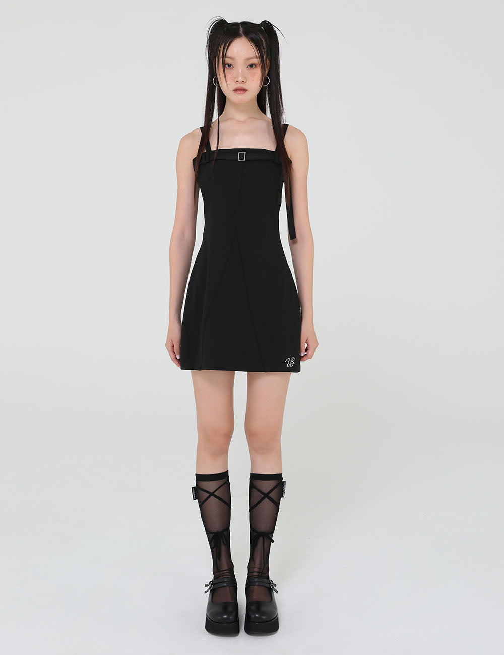 MOON BELT DRESS(BLACK)