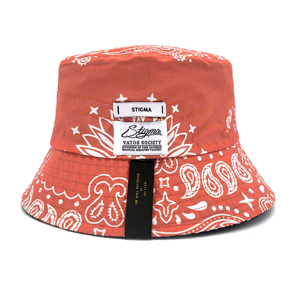 23 PAISLEY REVERSIBLE BUCKET HAT NAVY