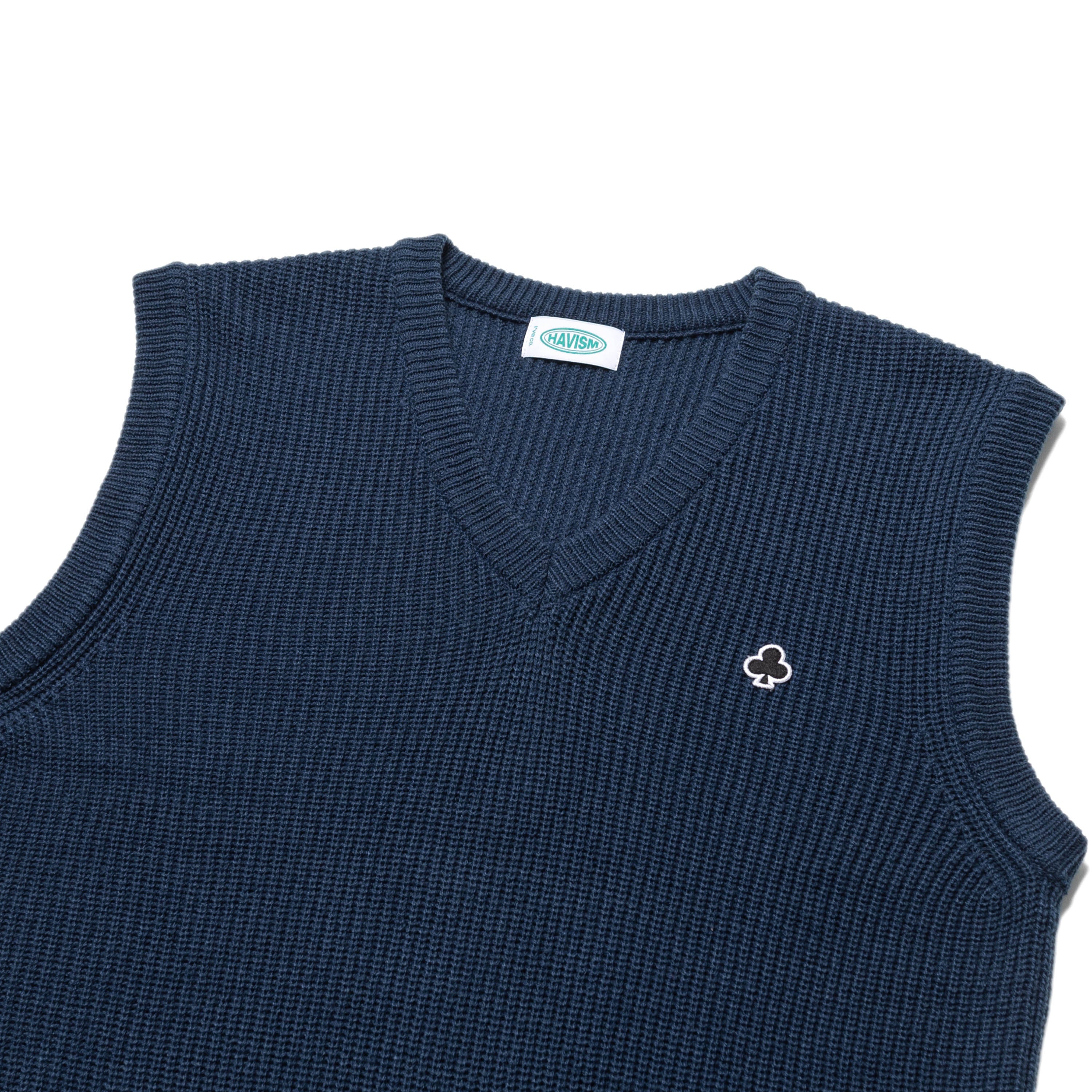 CLOVER WP KNIT VEST(BLUE NAVY)