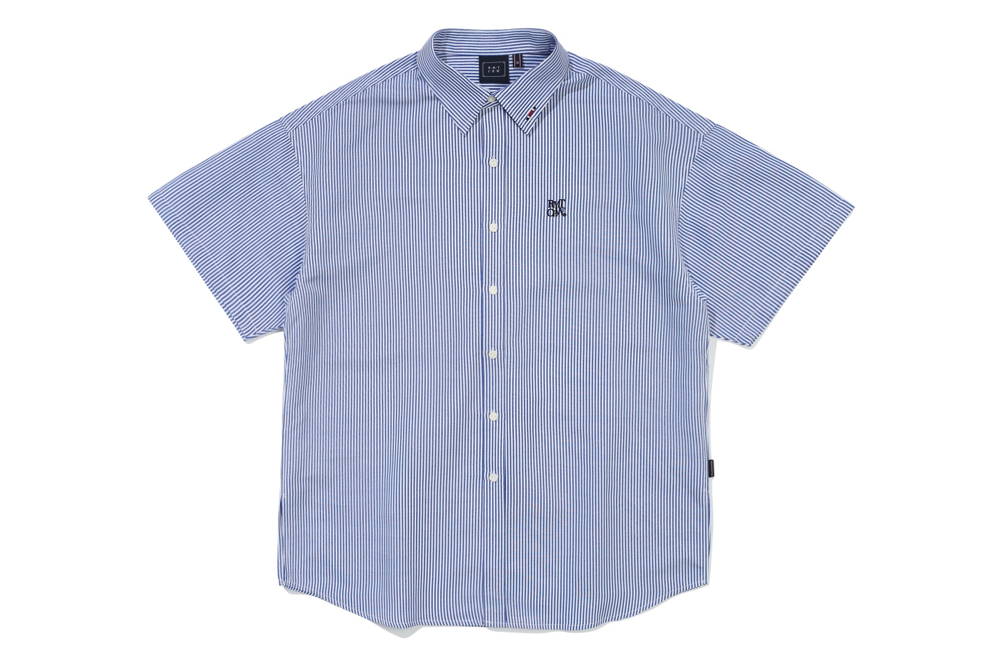 RECENT LOGO STRIPE HALF SHIRT_NAVY