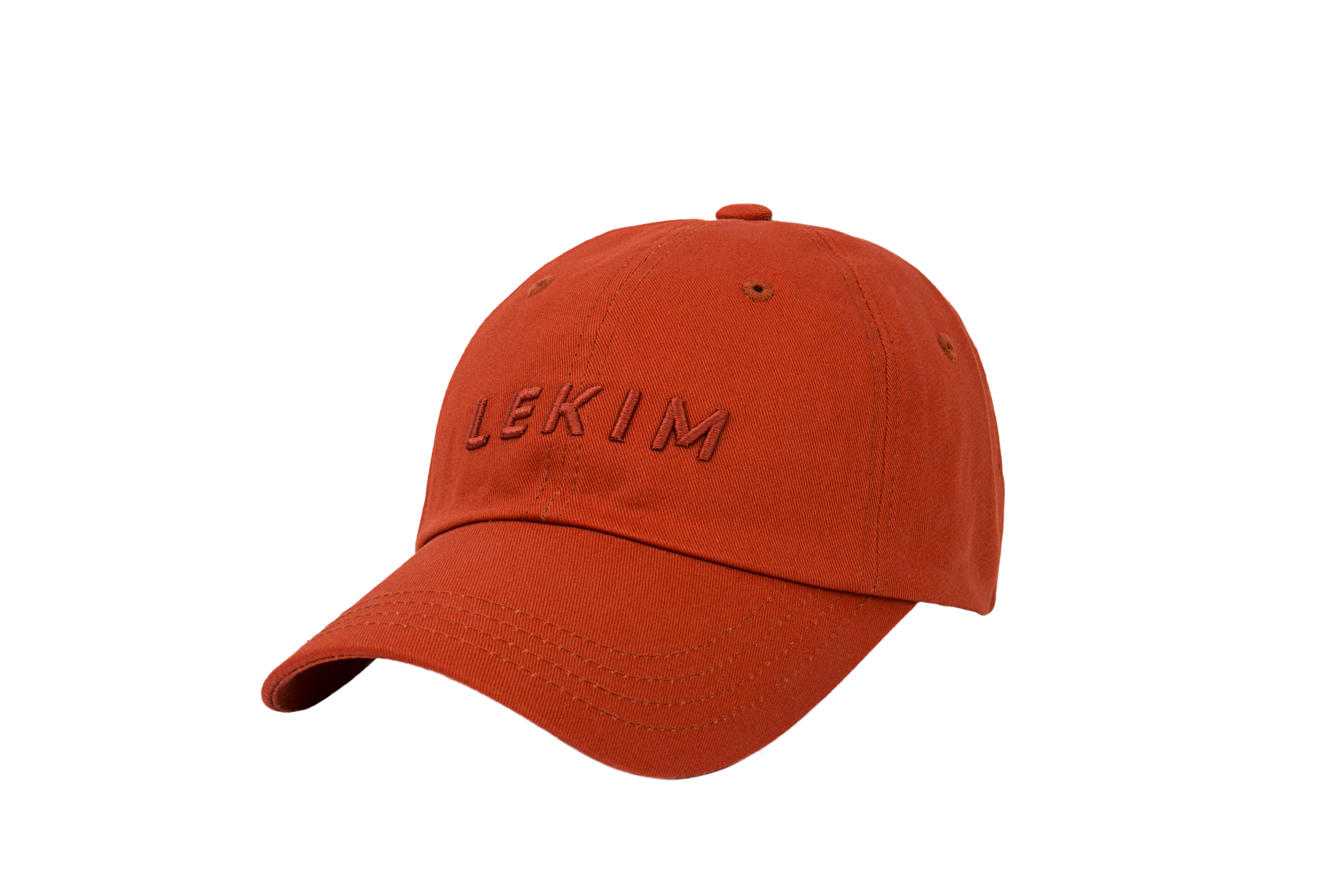 LEKIM EMBROIDERY ORANGE CAP