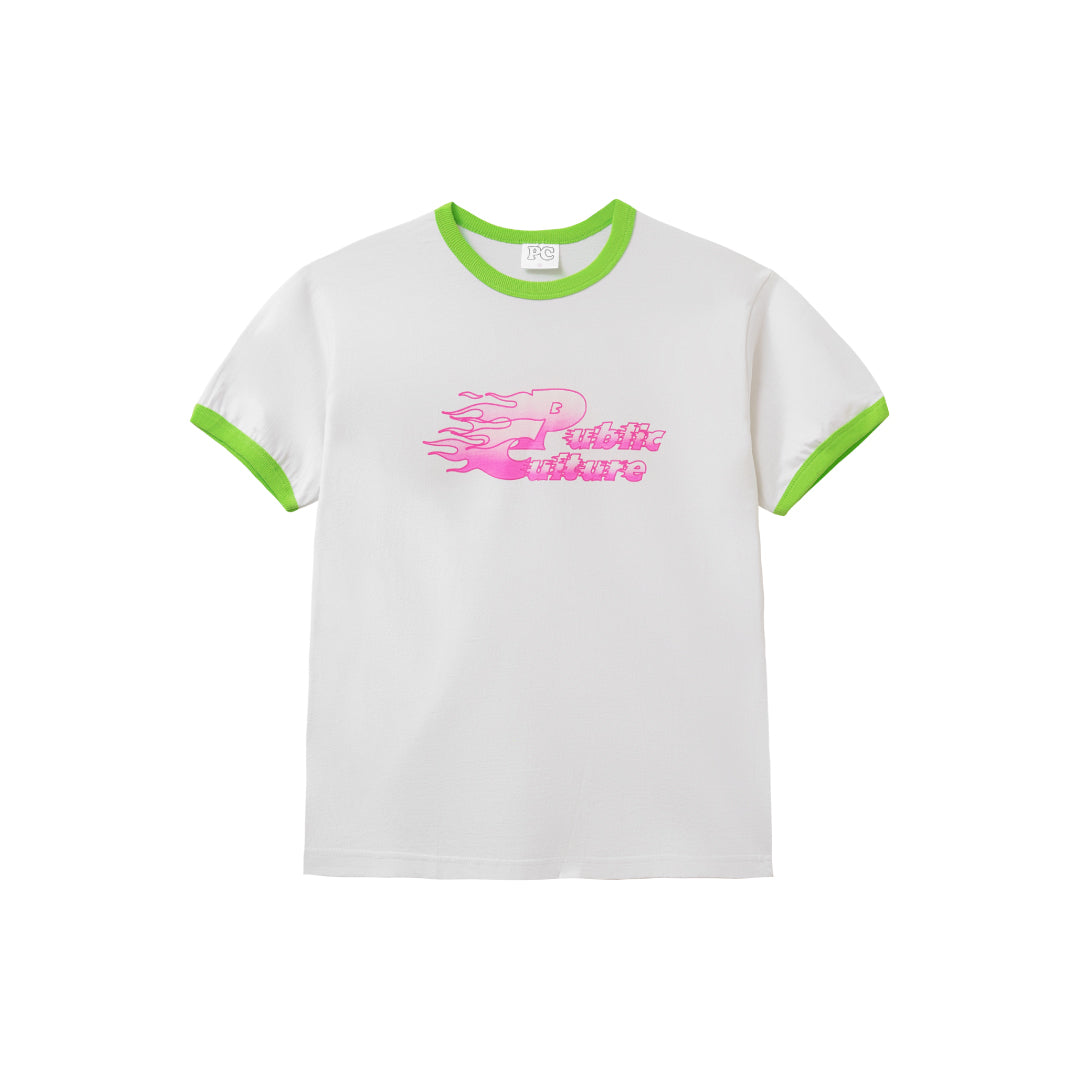 Turbo Ringer Tee - White