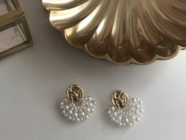 hvl Pearl earrings dress Guest drop earrings piercing