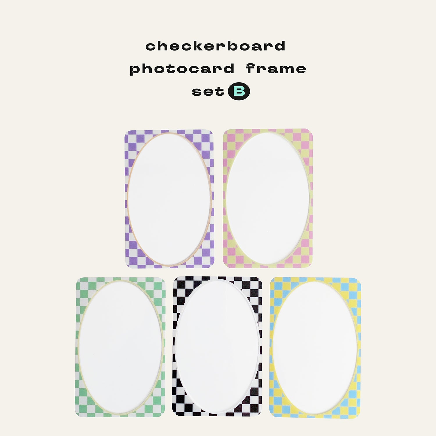 B photocard frame set