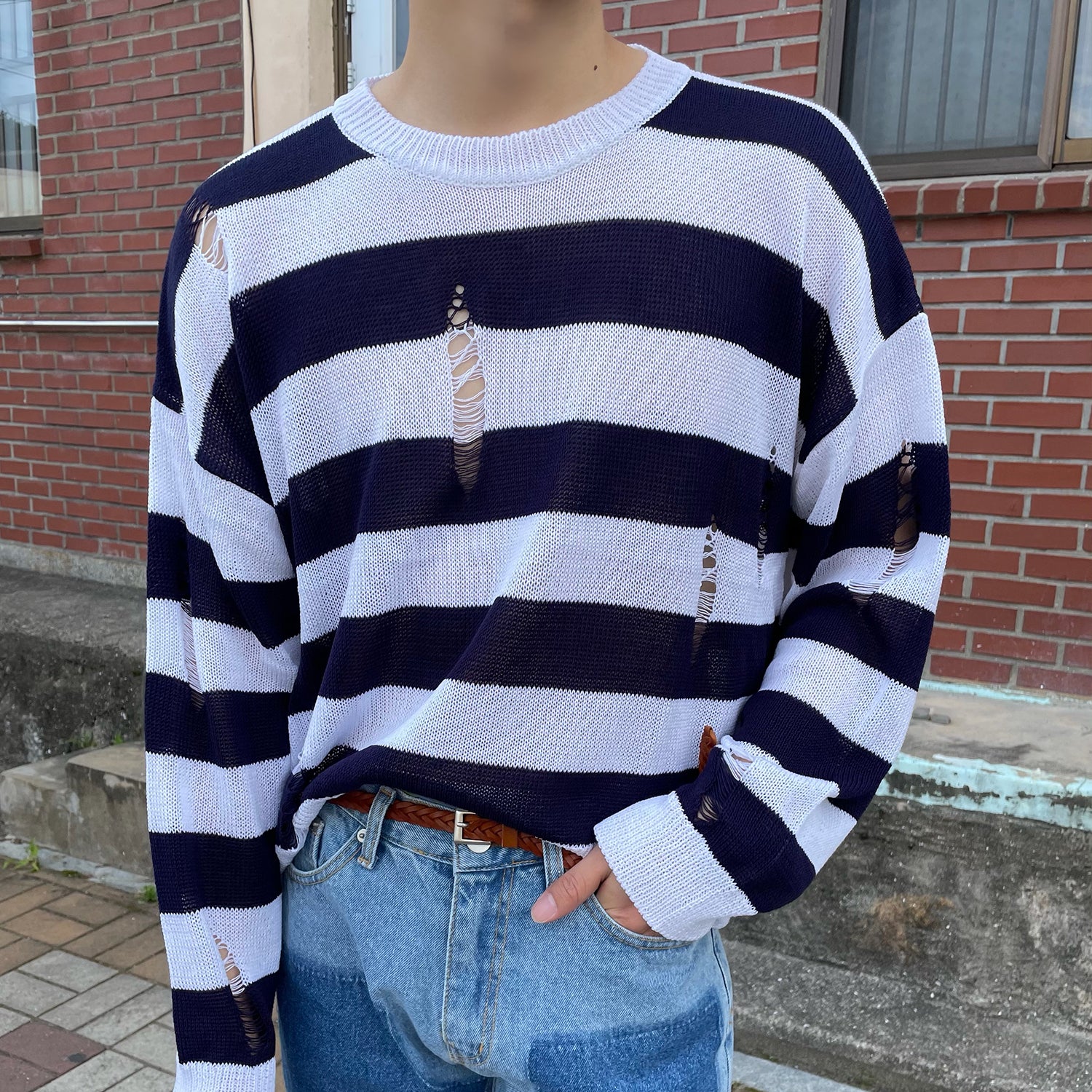 Damage ST Crop-Knit (3color)