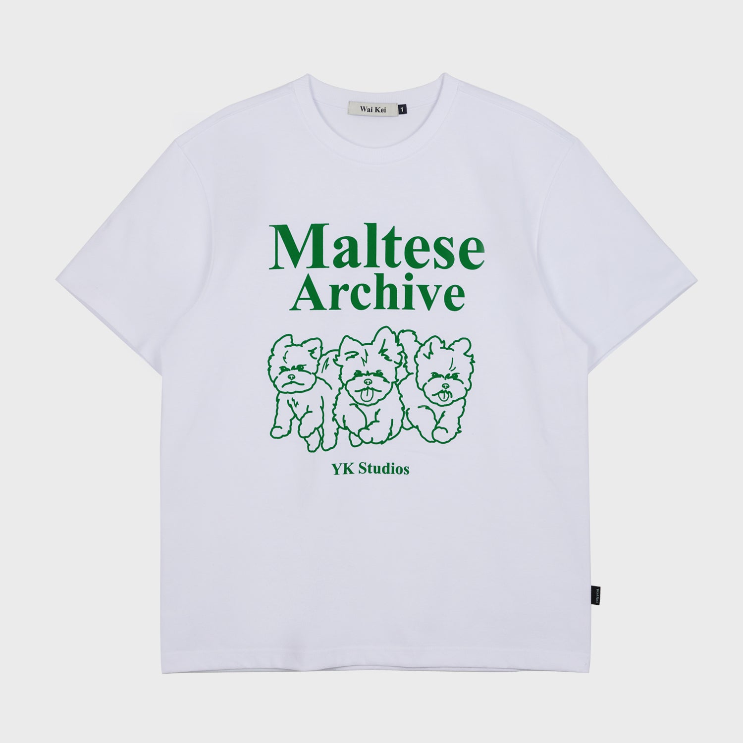 Maltese archive line graphic half sleeve tshirts