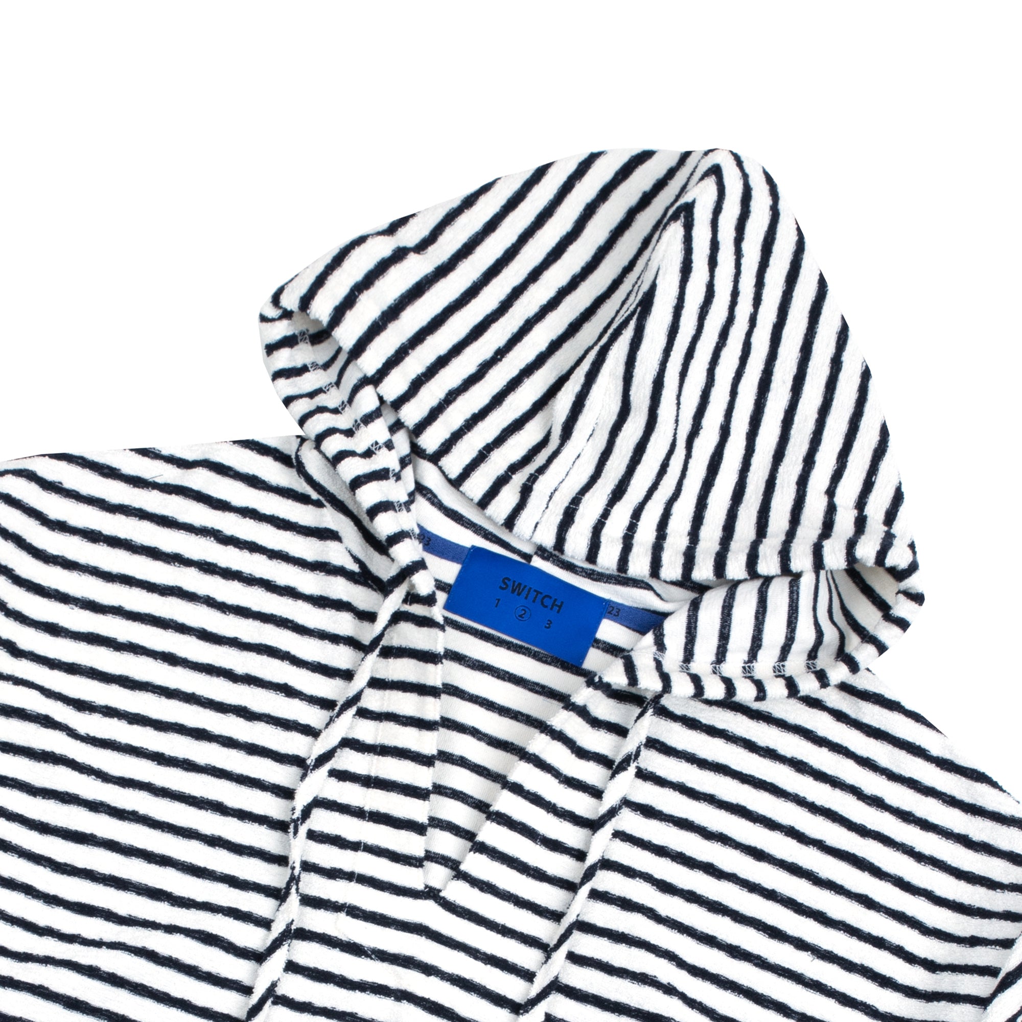 STRIPE TERRY HOOD T-SHIRT (UNISEX)_SWS3TS03IV